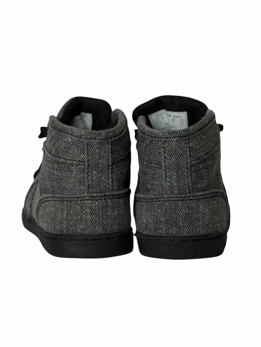 Kids Gray Dezzys High-Top Sneakers with Black Laces